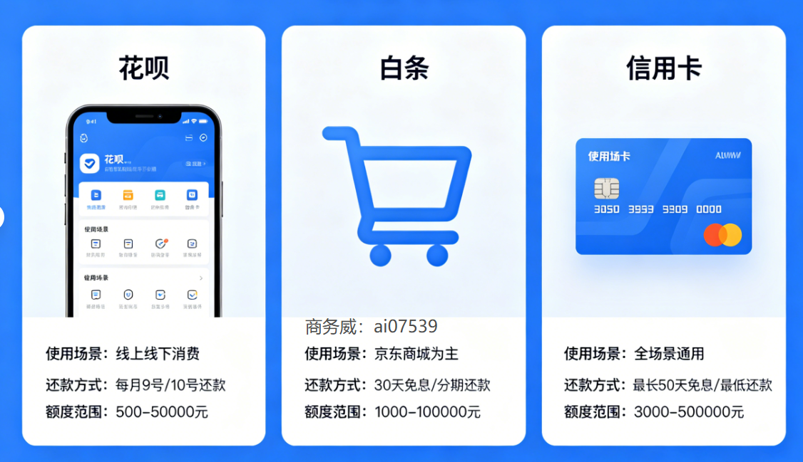 信用卡与花呗、白条的区别，你不知道这些亏大了！